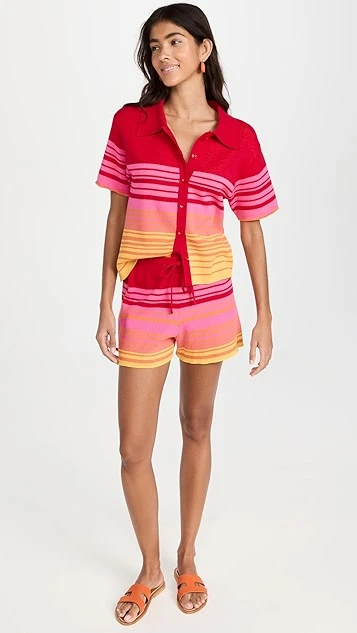 MONROW Sunset Sweater Easy Shorts 7 MONROW Sunset Sweater Easy Shorts - Image 5