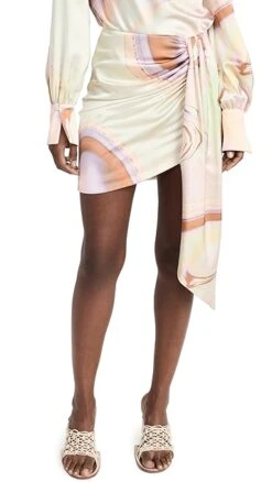 SIMKHAI Mae Marble Printed Satin Draped Mini Skirt 14 SIMKHAI Mae Marble Printed Satin Draped Mini Skirt -Agolde Store jondb310931f858 1676925626830 2 0. UX357 QL90
