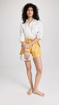 SIMKHAI Doah Faux Leather Drawstring Shorts 12 SIMKHAI Doah Faux Leather Drawstring Shorts -Agolde Store jondb3111014fc8 1675101803008 2 0. UX357 QL90