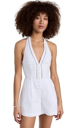 Joslin Rosalyn Cotton Romper -Agolde Store josli3002022164 1673468773011 2 0. UX357 QL90
