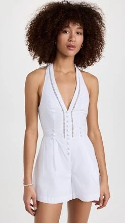 Joslin Rosalyn Cotton Romper -Agolde Store josli3002022164 1673468773140 2 0. UX357 QL90