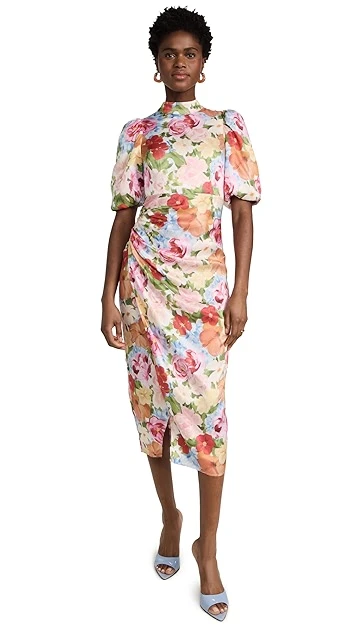 KITRI Annabelle Painted Floral Dress 9 KITRI Annabelle Painted Floral Dress - Image 7