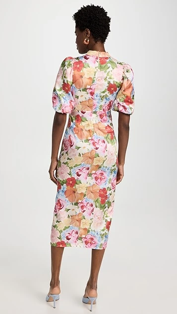 KITRI Annabelle Painted Floral Dress 4 KITRI Annabelle Painted Floral Dress - Image 2