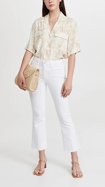 L'AGENCE Kendra Crop Flare Jeans 6 L'AGENCE Kendra Crop Flare Jeans - Image 4