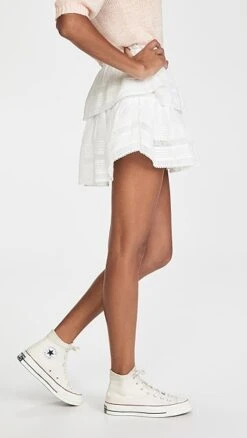 LoveShackFancy Ruffle Miniskirt 11 LoveShackFancy Ruffle Miniskirt -Agolde Store lshac3070512926 q3 2 0. UX357 QL90