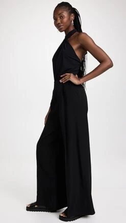 MM6 Maison Margiela Halter Neck Jumpsuit -Agolde Store mmsix303171decd 1660926558947 2 0. UX357 QL90