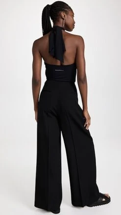 MM6 Maison Margiela Halter Neck Jumpsuit -Agolde Store mmsix303171decd 1660926559006 2 0. UX357 QL90