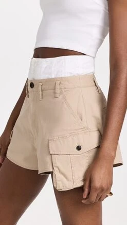 Marissa Webb Easton Contrast Corset Cargo Shorts -Agolde Store mwebb303031f7c1 1675807406310 2 0. UX357 QL90