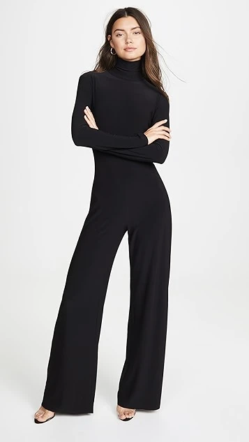 Norma Kamali Long Sleeve Turtleneck Jumpsuit 3 Norma Kamali Long Sleeve Turtleneck Jumpsuit