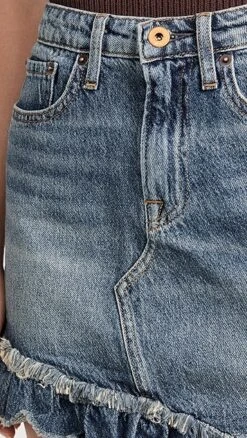 NSF Anniston Ruffle Miniskirt -Agolde Store nsfxx305791ff27 1682614998682 2 1. UX357 QL90