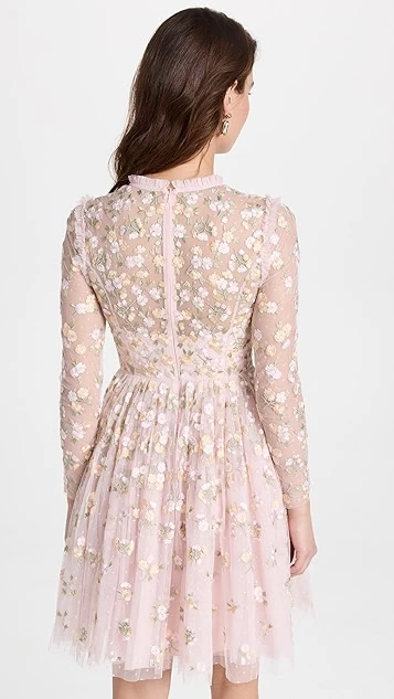 Needle & Thread Wildflower Ditsy Mini Dress 4 Needle & Thread Wildflower Ditsy Mini Dress - Image 2