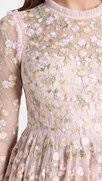 Needle & Thread Wildflower Ditsy Mini Dress 7 Needle & Thread Wildflower Ditsy Mini Dress - Image 5