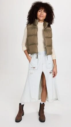 One Teaspoon Bel Air Blue Shabby Skirt