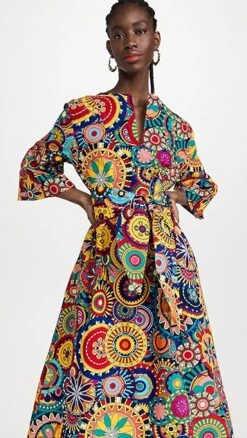 The Oula Company Tie Front Split Neck Caftan -Agolde Store oulaa300011fad5 1673188635610 2 0. UX357 QL90