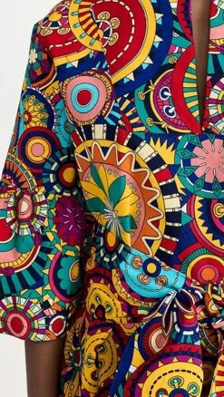 The Oula Company Tie Front Split Neck Caftan -Agolde Store oulaa300011fad5 1673188635842 2 0. UX357 QL90