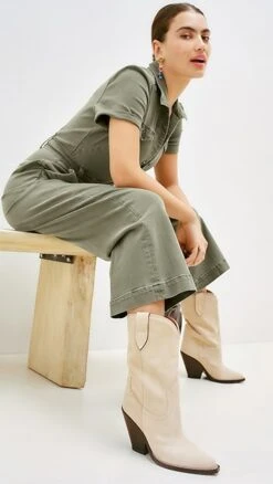 PAIGE Short Sleeve Anessa Jumpsuit