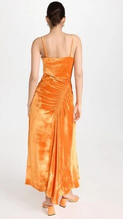 Proenza Schouler Silk Viscose Velvet Gathered Dress -Agolde Store prosh2059510bee 1673547653302 2 0. UX357 QL90