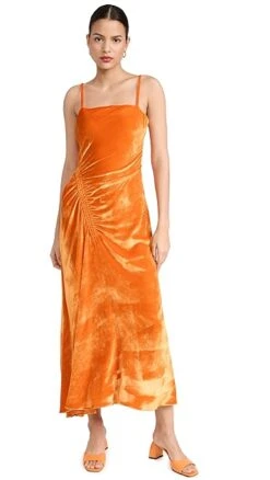 Proenza Schouler Silk Viscose Velvet Gathered Dress -Agolde Store prosh2059510bee 1673547653413 2 0. UX357 QL90