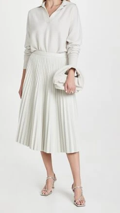 Proenza Schouler White Label Faux Leather Pleated Skirt -Agolde Store pswll302061a924 1631208086667 2 0. UX357 QL90