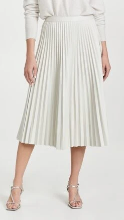 Proenza Schouler White Label Faux Leather Pleated Skirt