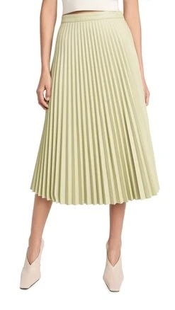 Proenza Schouler White Label Faux Leather Pleated Midi Skirt 14 Proenza Schouler White Label Faux Leather Pleated Midi Skirt -Agolde Store pswll3030310949 1666817096752 2 0. UX357 QL90
