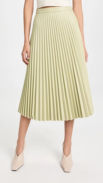Proenza Schouler White Label Faux Leather Pleated Midi Skirt 9 Proenza Schouler White Label Faux Leather Pleated Midi Skirt - Image 7
