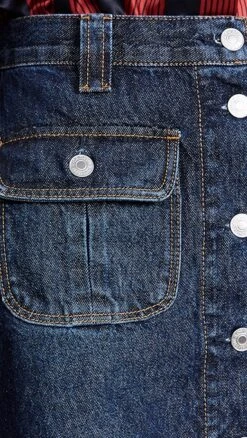 RE/DONE 70s Button Front Mini Skirt -Agolde Store redon307181e49f 1673985849892 2 0. UX357 QL90