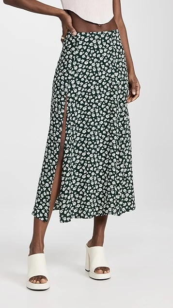 Reformation Zoe Midi Skirt With Slit 3 Reformation Zoe Midi Skirt With Slit