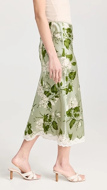 Reformation Arie Silk Skirt 5 Reformation Arie Silk Skirt - Image 3