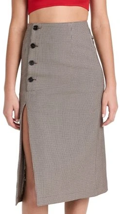 ROKH Button Detailed Midi Skirt 14 ROKH Button Detailed Midi Skirt -Agolde Store rokhh300451e5d5 1664562492131 2 0. UX357 QL90