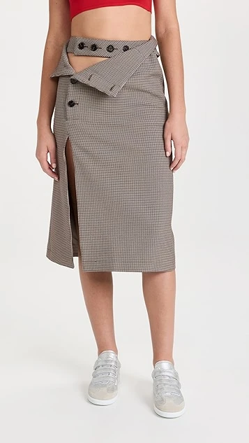 ROKH Button Detailed Midi Skirt 3 ROKH Button Detailed Midi Skirt
