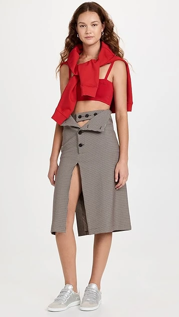 ROKH Button Detailed Midi Skirt 6 ROKH Button Detailed Midi Skirt - Image 4