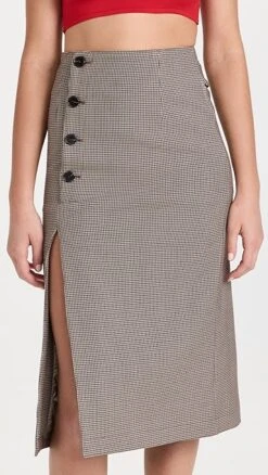 ROKH Button Detailed Midi Skirt 15 ROKH Button Detailed Midi Skirt -Agolde Store rokhh300451e5d5 1664562493458 2 0. UX357 QL90