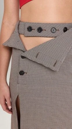 ROKH Button Detailed Midi Skirt 13 ROKH Button Detailed Midi Skirt -Agolde Store rokhh300451e5d5 1664562493530 2 0. UX357 QL90