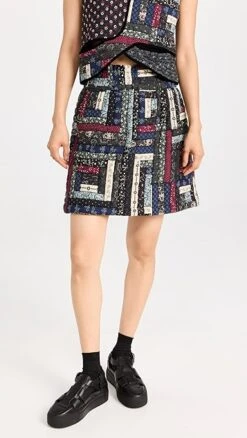 Sea Alani Print Miniskirt