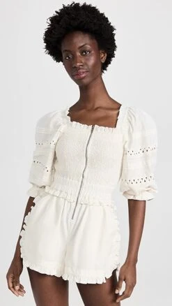 Sea Willa Smocking Romper -Agolde Store seaaa218011c925 1676576085441 2 0. UX357 QL90