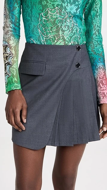 Snow Xue Gao Deconstruct Pleated Mini Skirt 3 Snow Xue Gao Deconstruct Pleated Mini Skirt