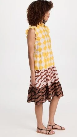 Studio 189 Cotton Voile Ruffle Sleeveless Dress -Agolde Store stdon300291fa9f 1683650637158 2 0. UX357 QL90