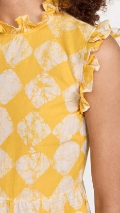 Studio 189 Cotton Voile Ruffle Sleeveless Dress -Agolde Store stdon300291fa9f 1683650637462 2 0. UX357 QL90