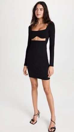 Susana Monaco Reverse Sweetheart Long Sleeve Dress -Agolde Store susan409281cd2d 1663886189054 2 0. UX357 QL90