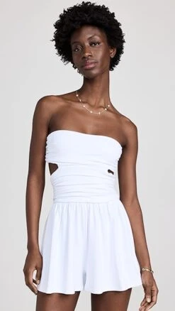 Susana Monaco Tube Cut Out Gathered Romper 15 Susana Monaco Tube Cut Out Gathered Romper -Agolde Store susan4097012244 1676414777106 2 0. UX357 QL90