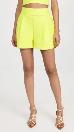 Susana Monaco Faux Leather Pleated Shorts -Agolde Store susan4098023646 1682956099025 2 0. UX357 QL90