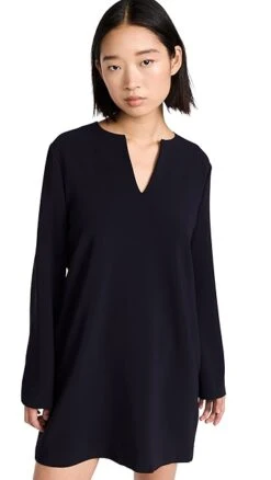 Theory Split Neck Mini Dress -Agolde Store theor4438213987 1671647465708 2 0. UX357 QL90