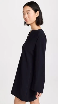 Theory Split Neck Mini Dress -Agolde Store theor4438213987 1671647465788 2 0. UX357 QL90