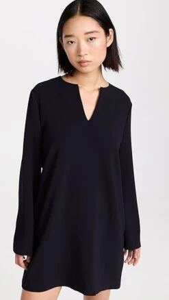 Theory Split Neck Mini Dress -Agolde Store theor4438213987 1671647465859 2 0. UX357 QL90