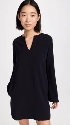 Theory Split Neck Mini Dress -Agolde Store theor4438213987 1671647465940 2 0. UX357 QL90