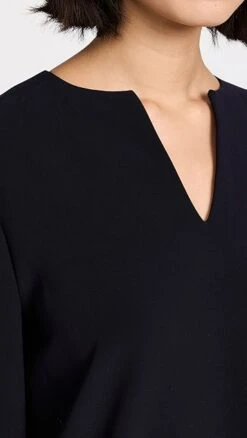 Theory Split Neck Mini Dress -Agolde Store theor4438213987 1671647466144 2 0. UX357 QL90