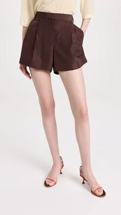 Tibi Italian Sporty Pleated Shorts 15 Tibi Italian Sporty Pleated Shorts -Agolde Store tibdb304491c75d 1683307137441 2 0. UX357 QL90