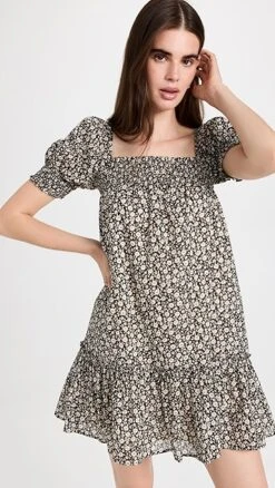 Tory Burch Smocked Mini Dress