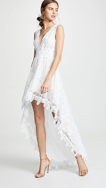 Temptation Positano Prato High Low V Neck Dress 3 Temptation Positano Prato High Low V Neck Dress